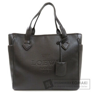Loewe Heritage Tote Bag embossed logo Black